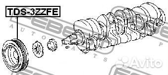 Шкив коленвала 3zzfe / 4zzfe