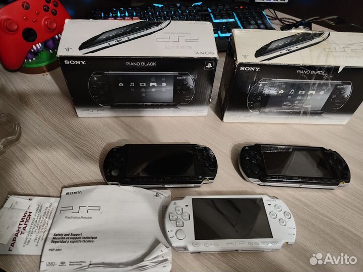 Sony PSP E1008, 2008, 3008 прошитые 64gb + 50 игр