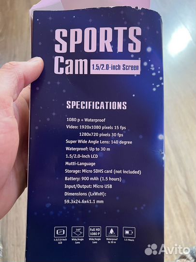 Sports Cam экшн камера