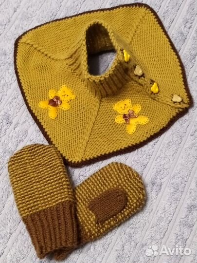 Плед детский вязаный