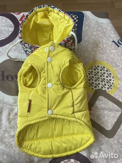 Куртка с капюшоном для маленьких собак