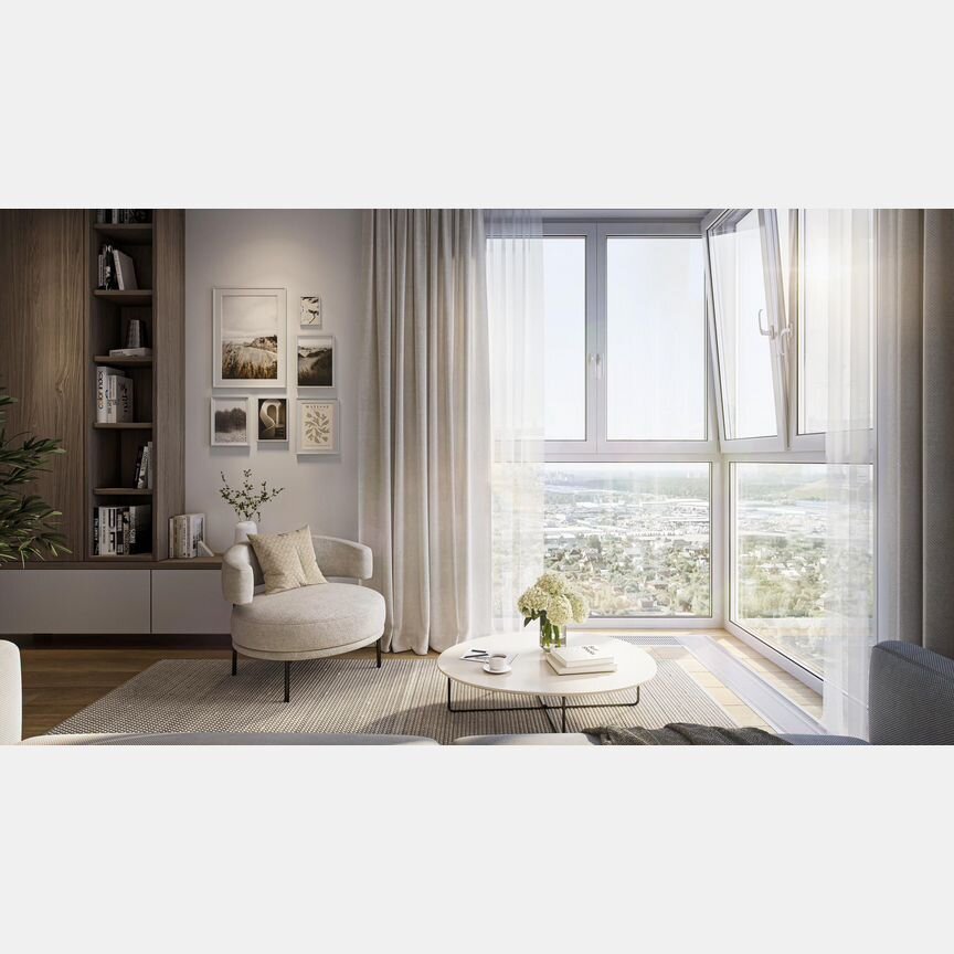 1-к. апартаменты, 36 м², 2/16 эт.