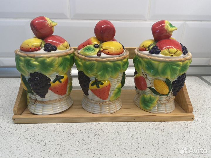 Блюдо, баночки для хранения