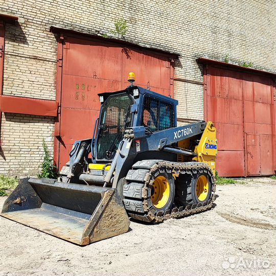 Мини-погрузчик (ямобур, ковш, вилы)