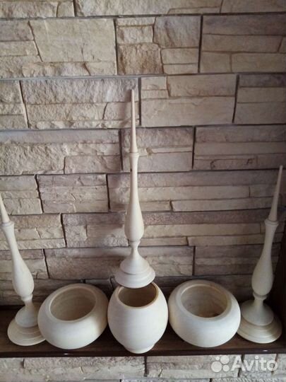 Шкатулка - ваза деревянная