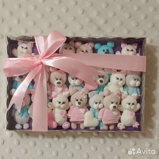 Маршмеллоу фигурки. Сладкий подарок