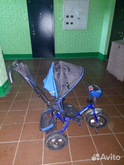 Велосипед коляска с ручкой