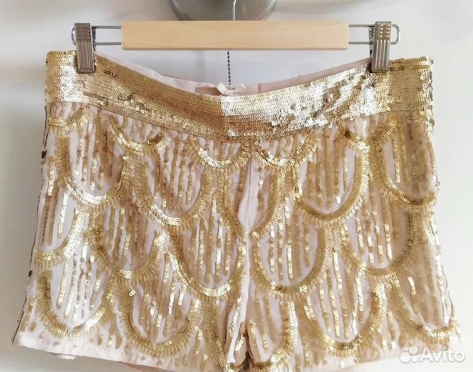 Шорты Италия золотые 44-46