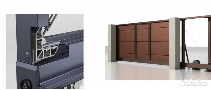 Рама для откатных ворот