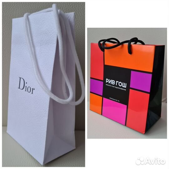 Пакеты подарочные Dior, рив гош