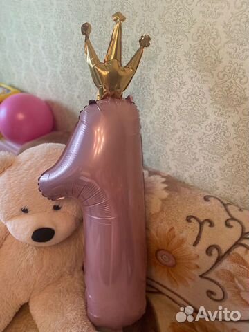 Цифра 1 на годик девочке