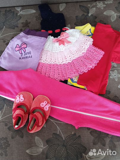 Вещи пакетом для девочки на рост 86