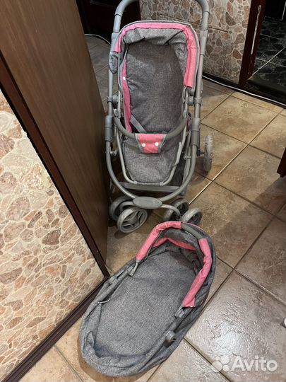 Игрушечная коляска для кукол 2 в 1