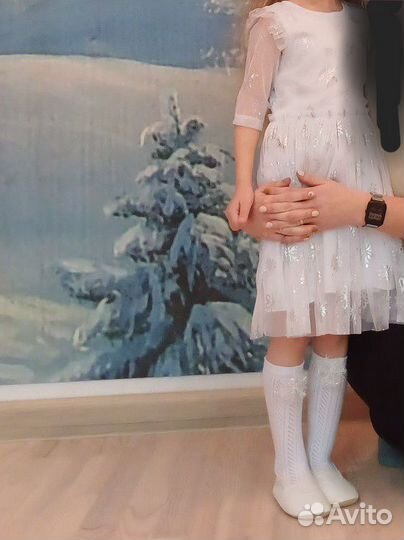 Платье снежинки