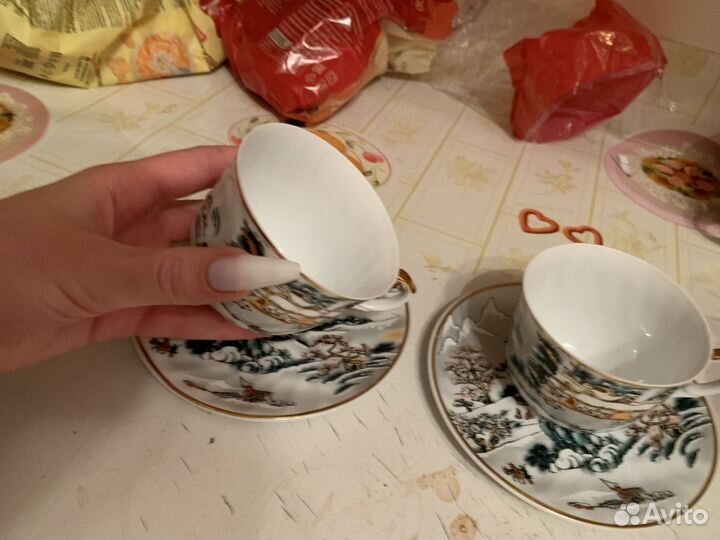 Чашки чайные китайский фарфор