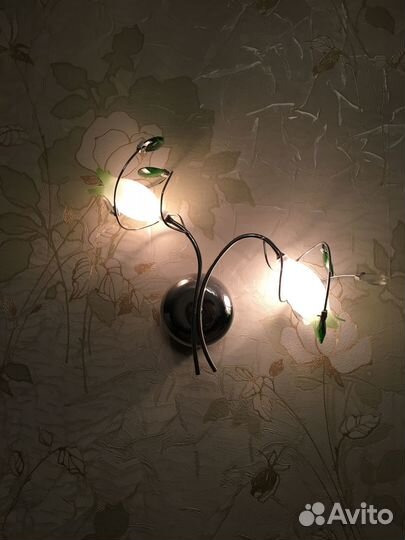 Люстра с пультом управления и 2 бра