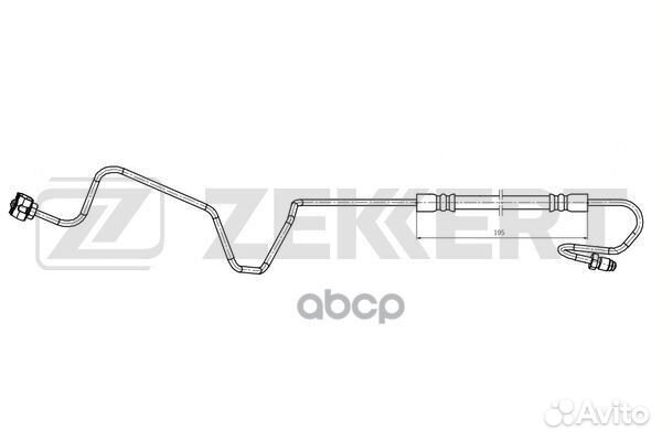 Шланг тормозной задний правый Citroen C4 I II