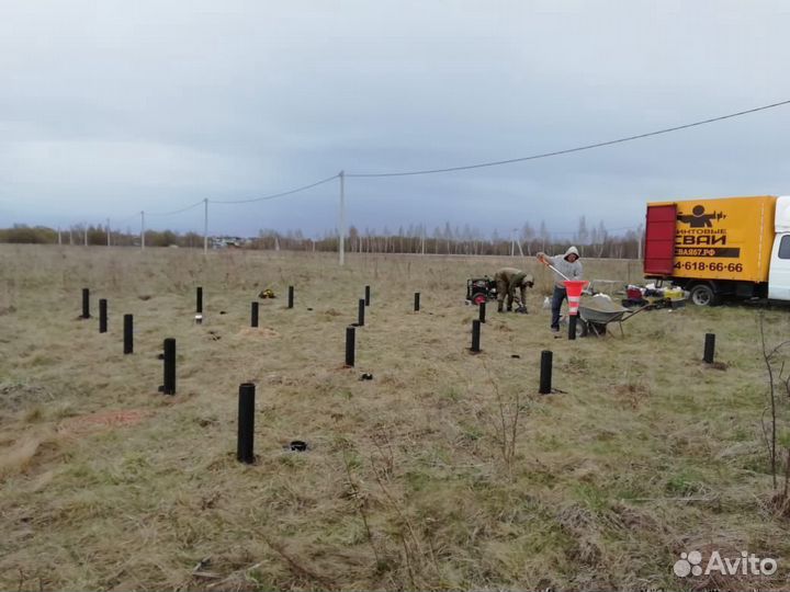 Винтовые сваи. Монтаж фундамента под ключ