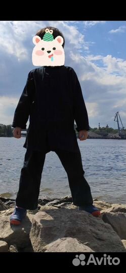 Костюм для ушу+ кеды(феюе)б/у 33 и 34 рр