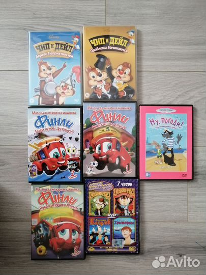 DVD диски мультики 19шт