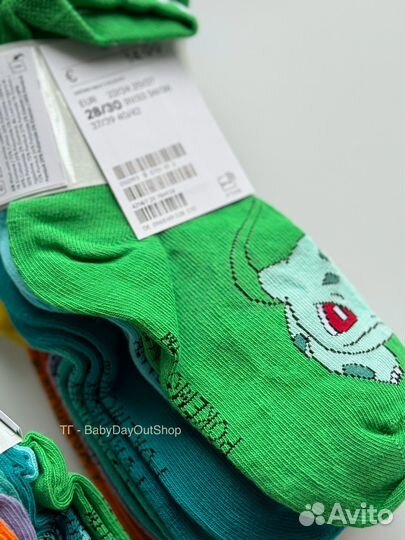 Новый комплект 7 пар носков H&M 22/24