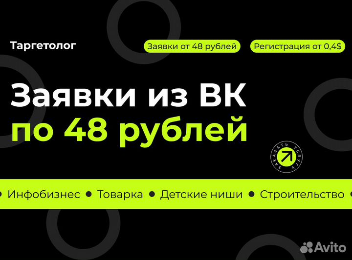 Заявки из социальных сетей вк Таргетолог