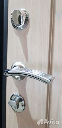 Входная дверь Кондор Престиж зеркало (беленый дуб)