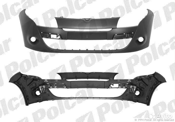Бампер передний Renault Megane 3 12-14 рестайлинг
