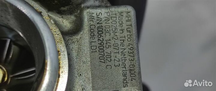 Турбина 03C145702S Volkswagen Tiguan 1.4 Бензин