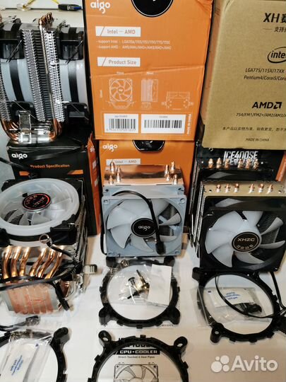 Кулер вентилятор башенный с подсветкой RGB