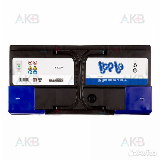 Аккумулятор автомобильный Topla Top 100R (920A 353