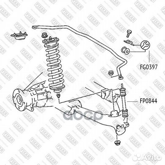 Втулка зад.стабл.mercedes benz W163 05 FG0397