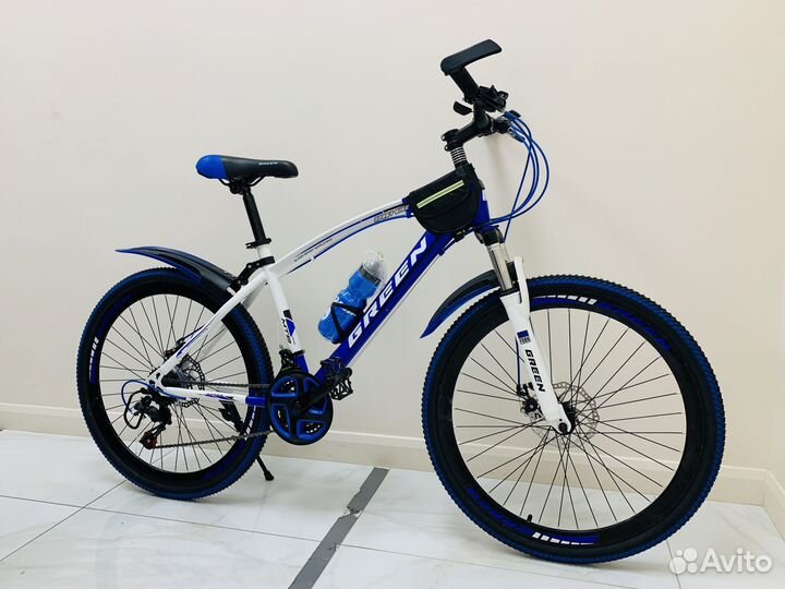 Велосипед горный на спицах Green 20,24,26