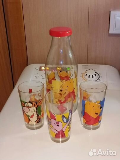 Набор стаканов с бутылкой Disney