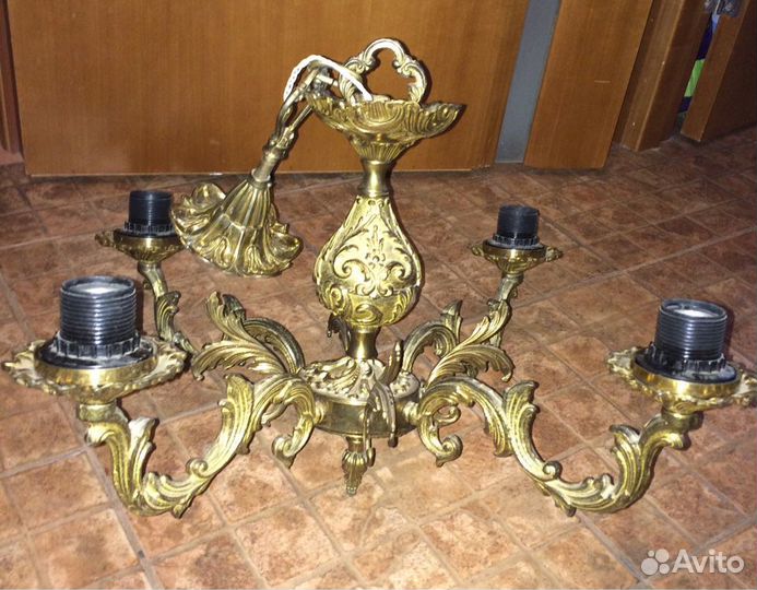 Люстра Бронза винтаж