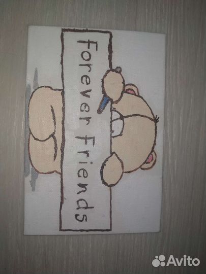 Мини-Картина по- номерам- открытка