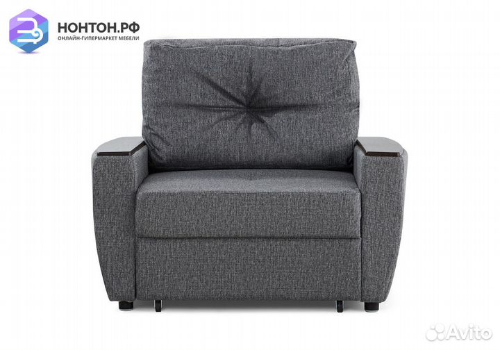 Кресло еврокнижка Дубай тёмно-серый