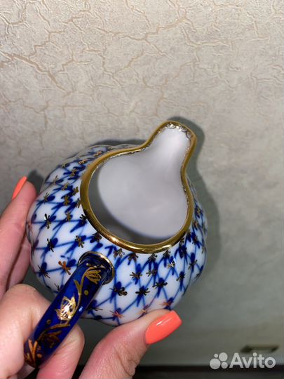 Лфз СССР молочник кобальтовая сетка