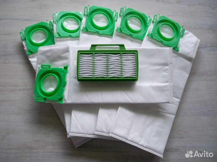 Мешки для пылесоса Bork V7D1 6 штук + Фильтр