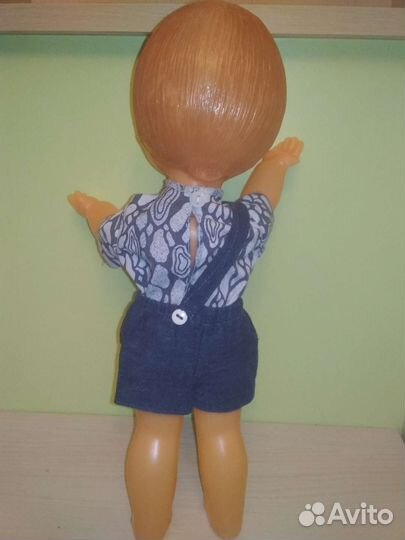 Кукла мальчик СССР Димка с веснушками, 30 см