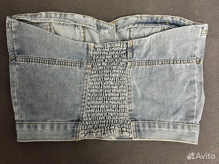 Топ джинсовый