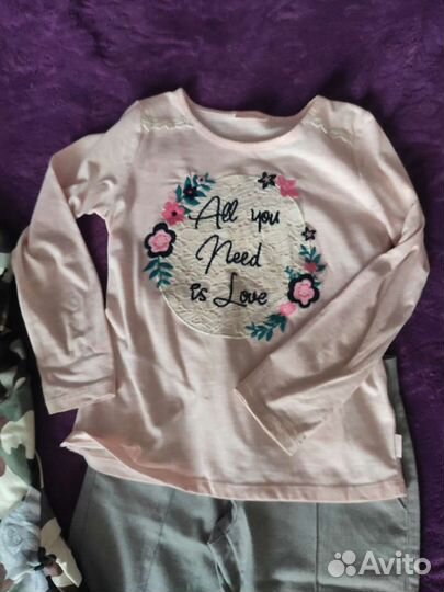 Вещи пакетом на девочку 128-134