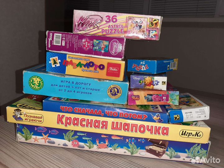 Настольные игры, пазлы