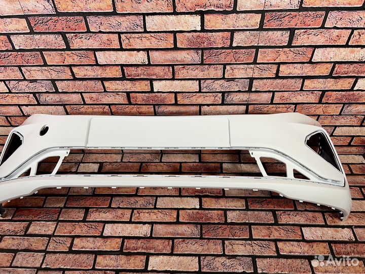 Бампер перед белый новый VW Polo 6 2020-2023 года