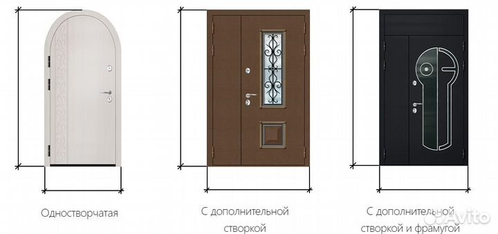 Дверь высокая металлическая под проем