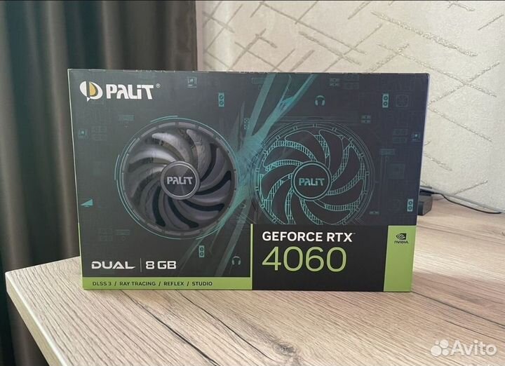 Видеокарта Palit Geforce RTX 4060 dual 8GB