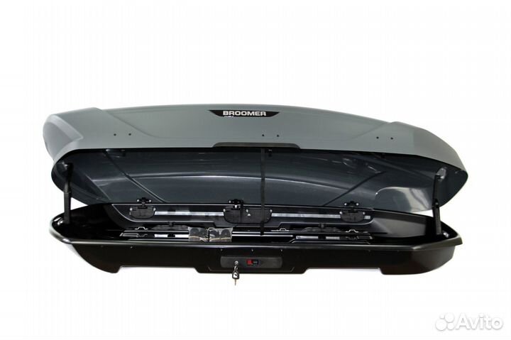Автобокс Broomer Venture (L) 430 Л, Серый Титан