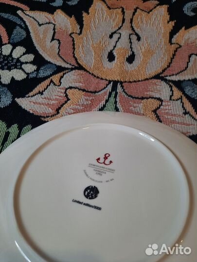 Керамическая тарелка Geminiano Cozzi 1765 Италия о