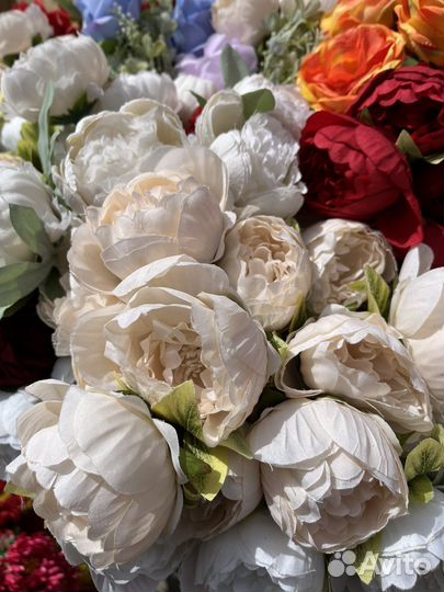 Искусственные цветы пионы