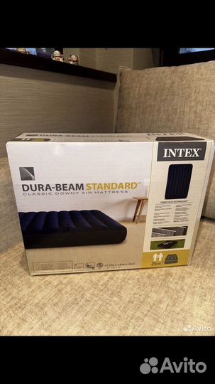 Двухместный надувной матрас intex. Новый
